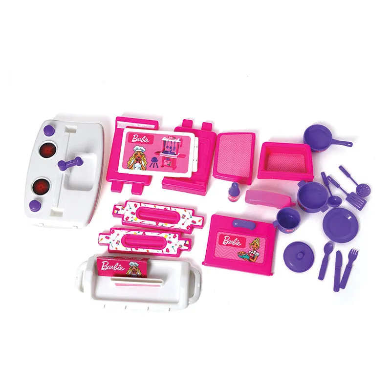 Barbie Kitchen Set | Kids Kitchen Set | Role Play Set | Pretend Play Kitchen Accessories Set | Cooking set | Miniature Household Set | For Kids age 3  years