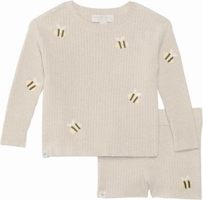 Barefoot Dreams baby-girls Cozychic Ultra Lite® Toddler Bee Set(toddler)
