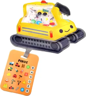 Bauer Spielwaren Bizyboo 21005 Activity Bag with Hidden Objects for Children from 3 Years Yellow