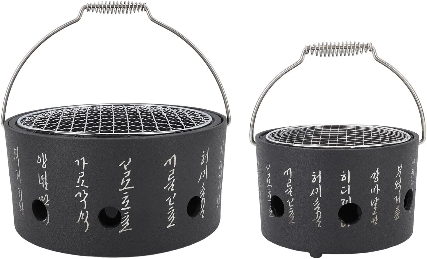 BBQ Stove, Barbecue Charcoal Grill Stainless Steel Folding Portable BBQ Tool Kits for Outdoor Cooking Camping Hiking Picnics Tailgating Backpacking or Any Outdoor Event(Small)