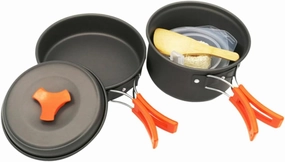 BESPORTBLE Campfire Cooking Equipment Lightweight Aluminum Camping Pot Set Cookware Kit