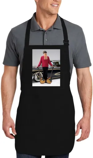 Billy Gibbons - Cotton Cooking Kitchen Apron PFP #GG343304, Black