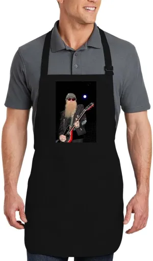 Billy Gibbons - Cotton Cooking Kitchen Apron PFP #GG523706, Black