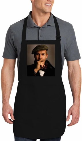 Billy Zane - Cotton Cooking Kitchen Apron PFP #GG554327, Black