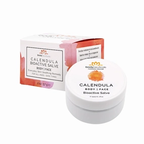 Bioactive Calendula Salve with Beeswax – Antioxidant-Rich Multi-Purpose Balm for Dry or Sensitive Skin – Travel Size 2 Ounce Jar