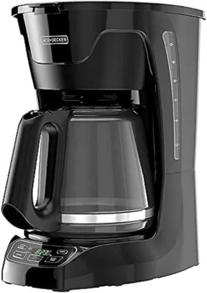 BLACK DECKER 12-Cup* Programmable Coffeemaker, Black