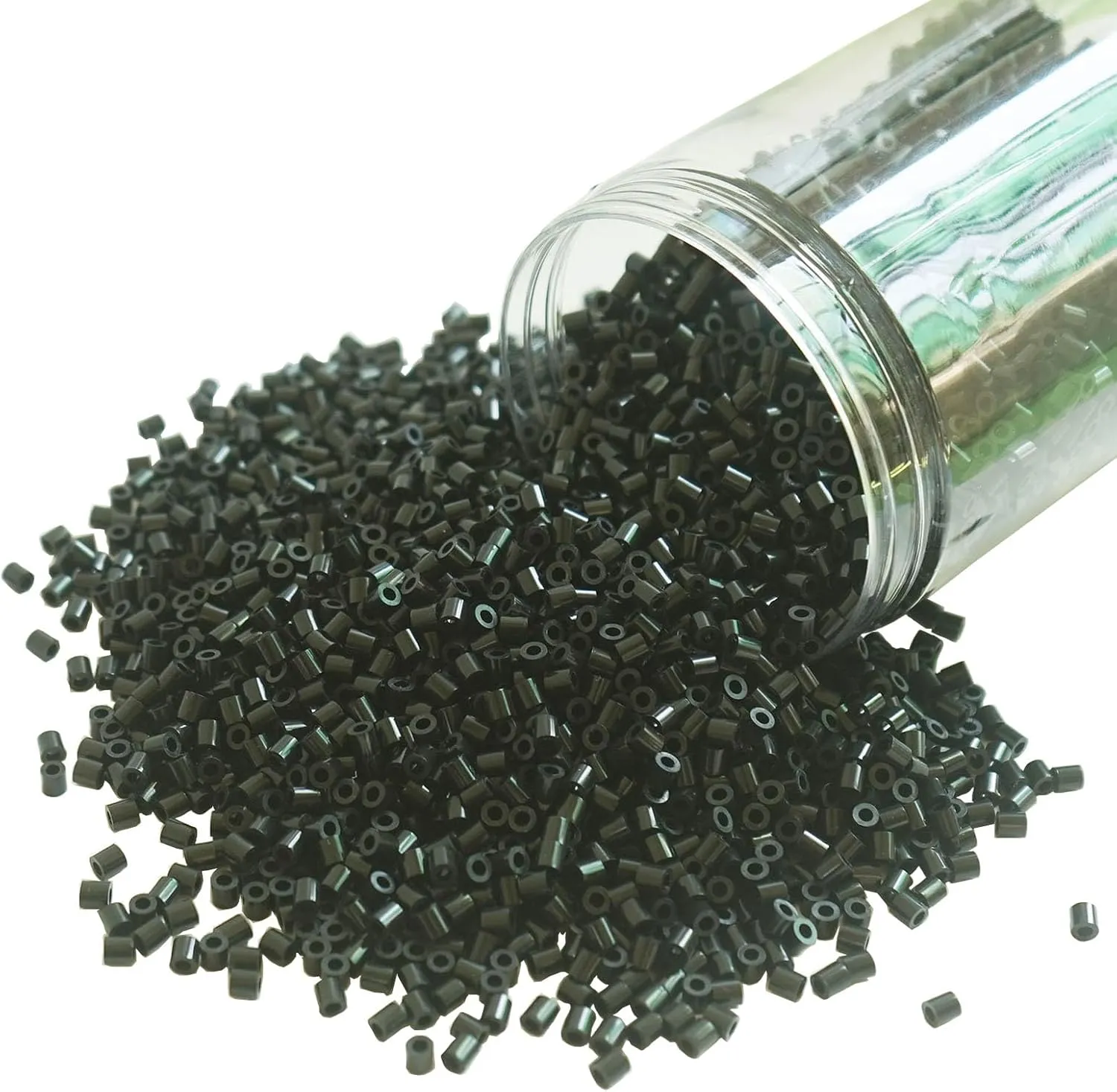 Black Fuse Beads 6000 Pieces Melty Beads 5mm Iron Beads Compatible Perler Beads Hama Beads