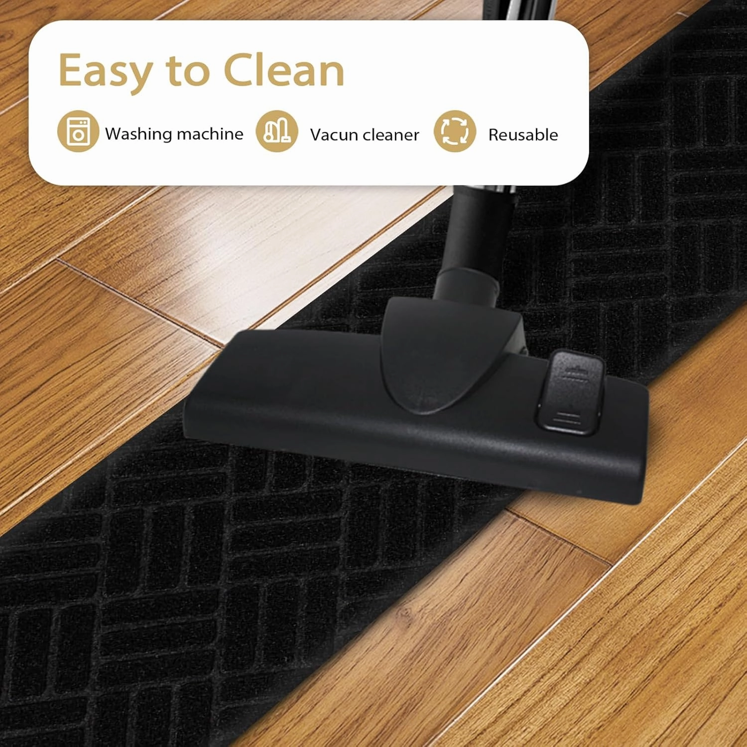 Black Stair Treads for Wooden Steps, 7 Pack Stair Treads Non Slip Indoor, 7.9" X 30" Stair Carpet Runner with Reusable Adhesive for Kids Elders Pets