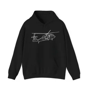 Blackhawk Line Art Heavy Blend Hooded Sweatshirt