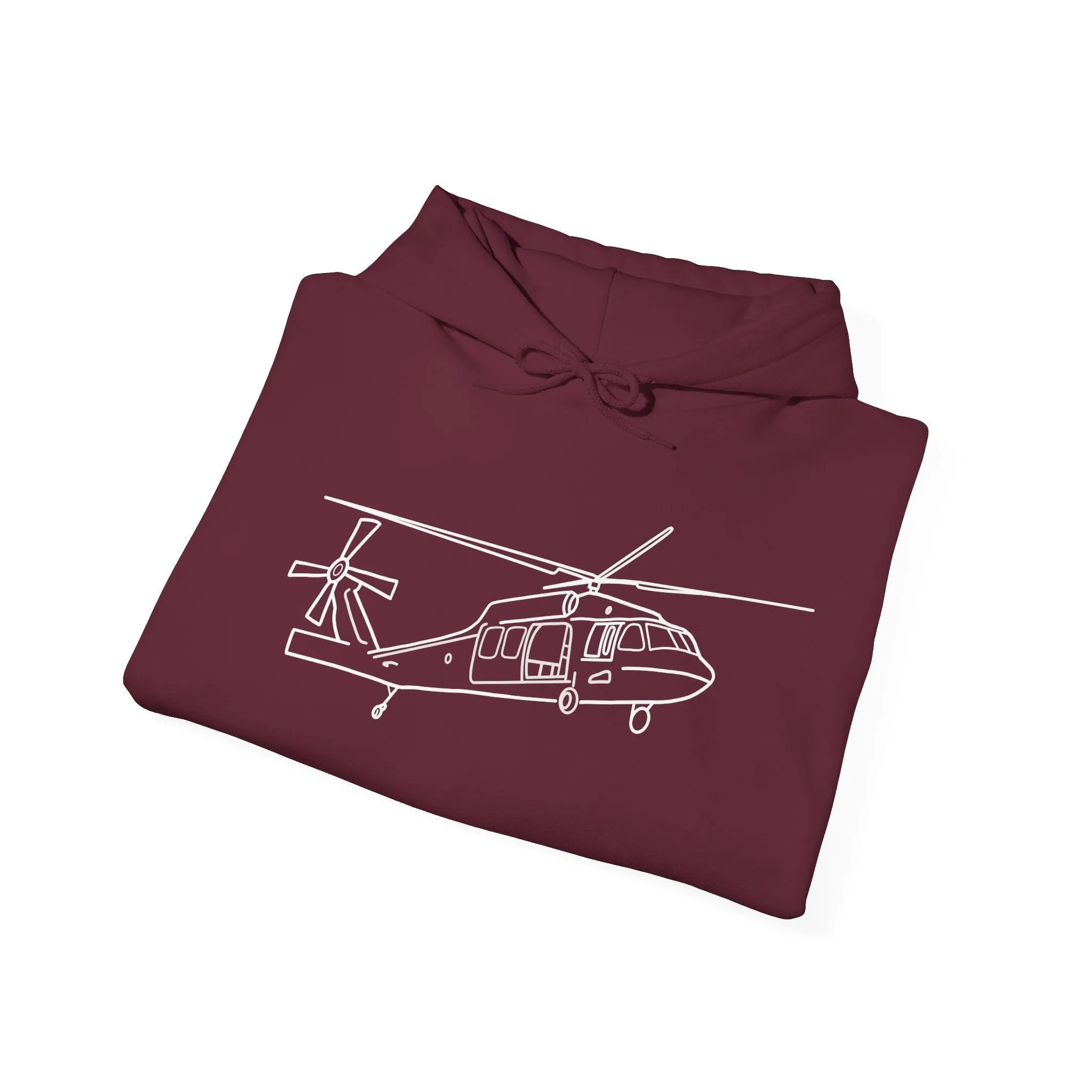 Blackhawk Line Art Heavy Blend Hooded Sweatshirt