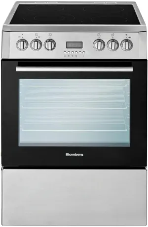 Blomberg Appliances BERU24102SS 24" Electric, Convection W/Fan And Circular Element, Smooth Top 4 Zone, Stainless