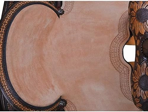BNB International Western Barrel Racing Horse Saddles Trail Equestrian Pony & Adult Classic Quality Premium Leather for Horse Riding Size:10-18 inches Seat Available BRL214
