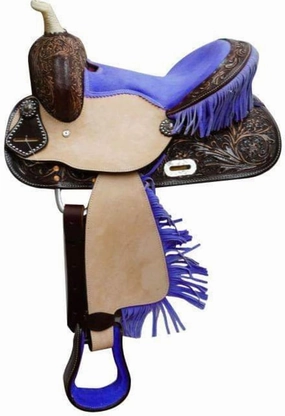 BNB International Western Barrel Racing Horse Saddles Trail Equestrian Pony & Adult Classic Quality Premium Leather for Horse Riding Size:10-18 inches Seat Available BRL298