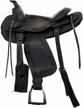 BNB International Western Barrel Racing Horse Saddles Trail Equestrian Pony & Adult Classic Quality Premium Leather for Horse Riding Size:10-18 inches Seat Available BRL305