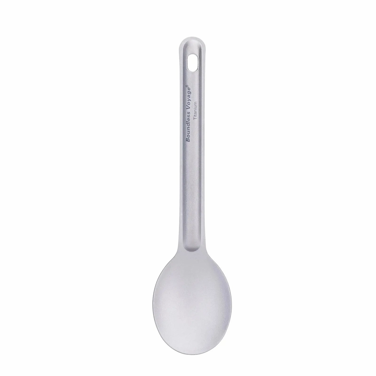 BOUNDLESS VOYAGE Titanium Cutlery Set – Lightweight Reusable Spoon & Spork for Camping & Travel