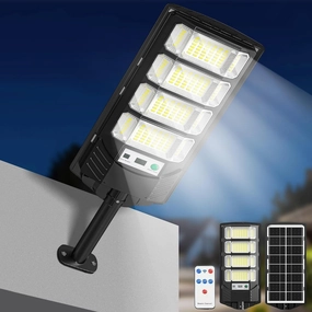 Bright Solar Street Light with Wide Angle Motion Sensor and Remote Control