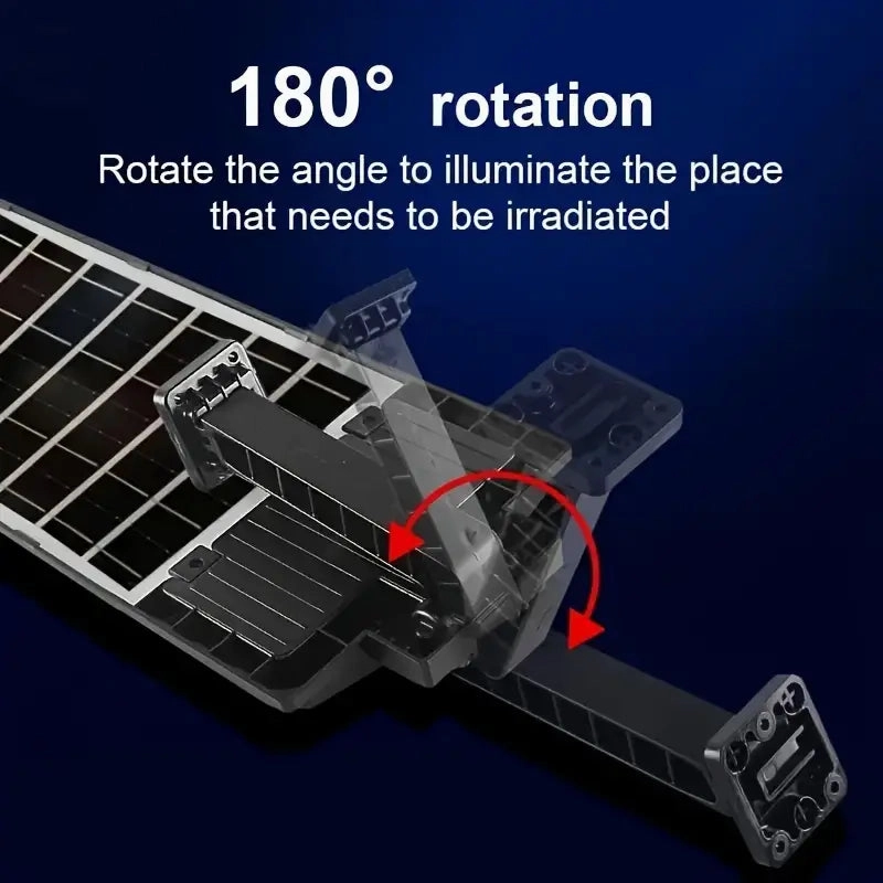 Bright Solar Street Light with Wide Angle Motion Sensor and Remote Control