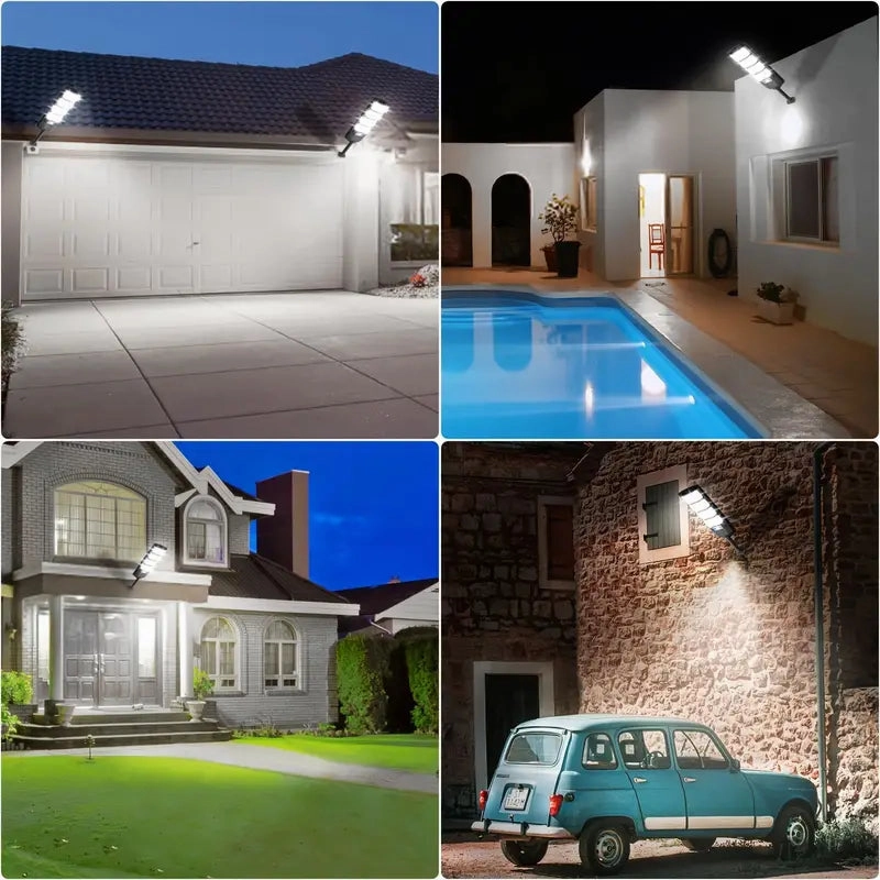 Bright Solar Street Light with Wide Angle Motion Sensor and Remote Control
