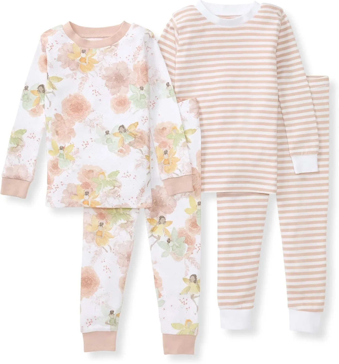 Burt's Bees Baby Baby Girls' Pajamas, Tee and Pant 2-Piece Pj Set, 100% Organic Cotton