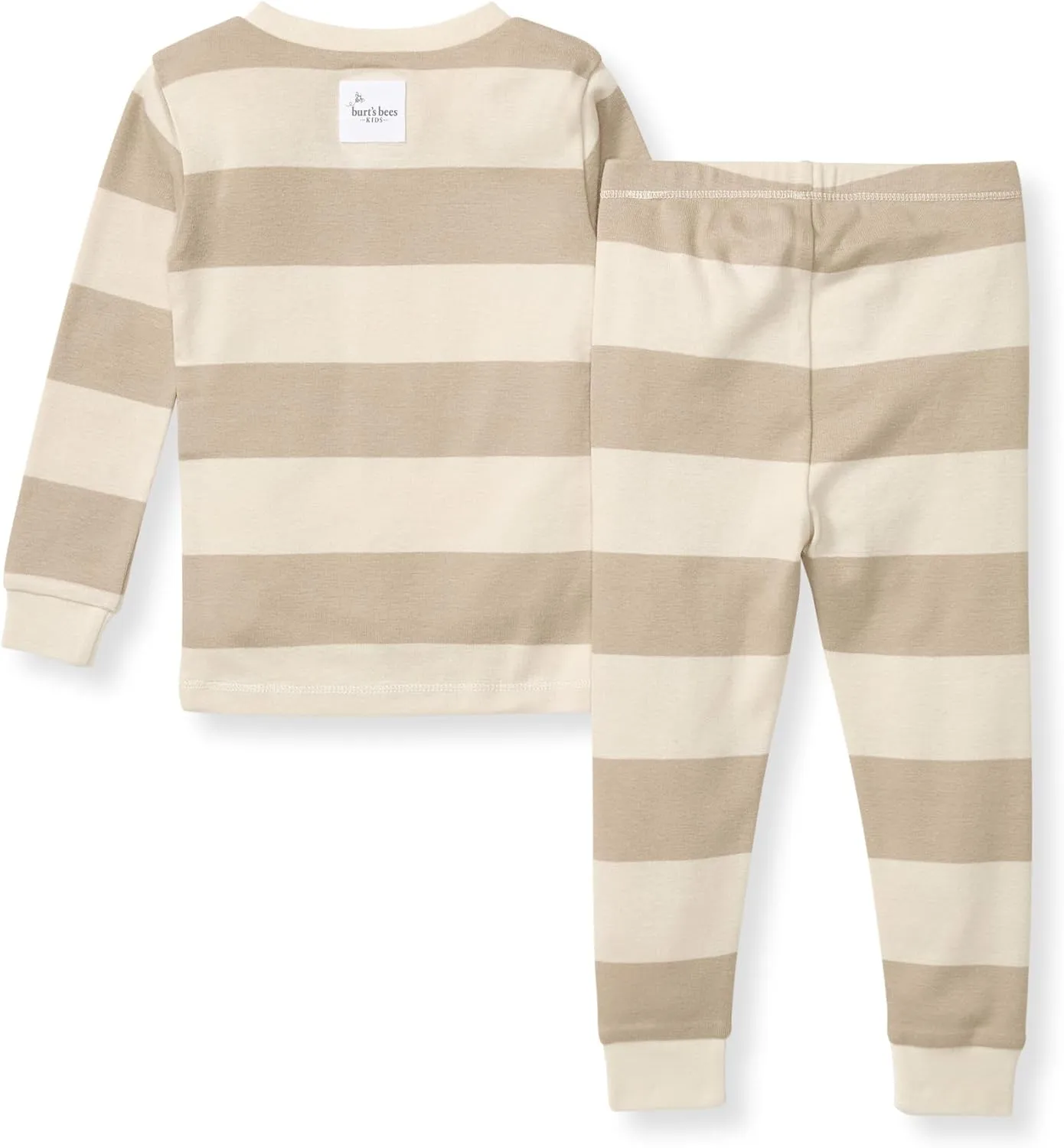 Burt's Bees Baby Infant and Boys' 2-Piece Long Sleeve Tee and Long Pant Cotton Pajama Set