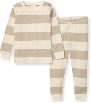 Burt's Bees Baby Infant and Boys' 2-Piece Long Sleeve Tee and Long Pant Cotton Pajama Set