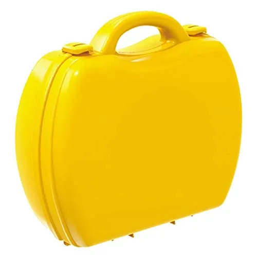 Cable World Plastic Luxury Kitchen Set Cooking Toy with Briefcase and Accessories (Yellow)