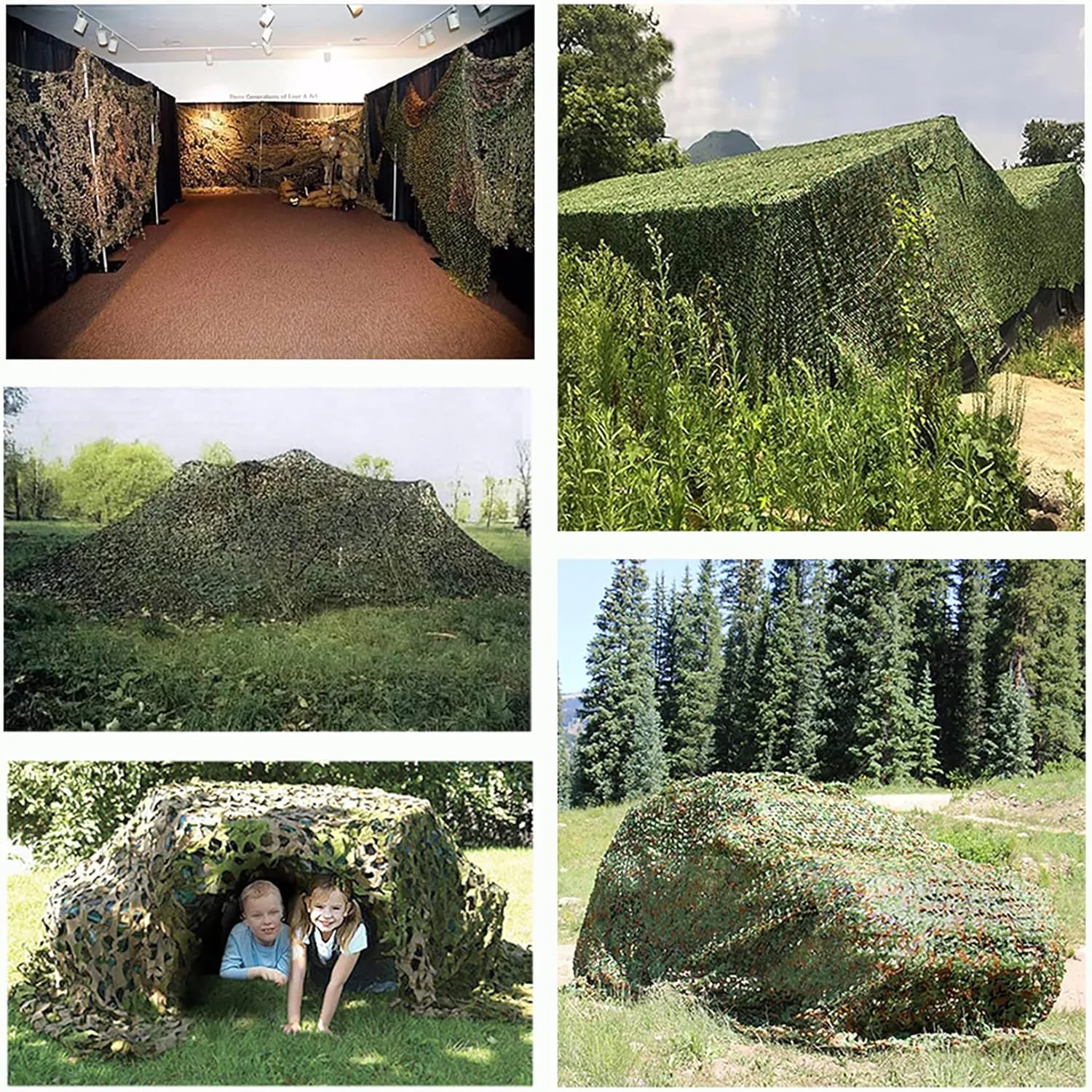 Camouflage Net Camo Netting Courtyard Decor Blinds for Photo Camp Sunshade Factory Farm Shelter Car Concealment Exhibit Party Backdrop Canopy Fence Ceiling Curtain Cover Paintball