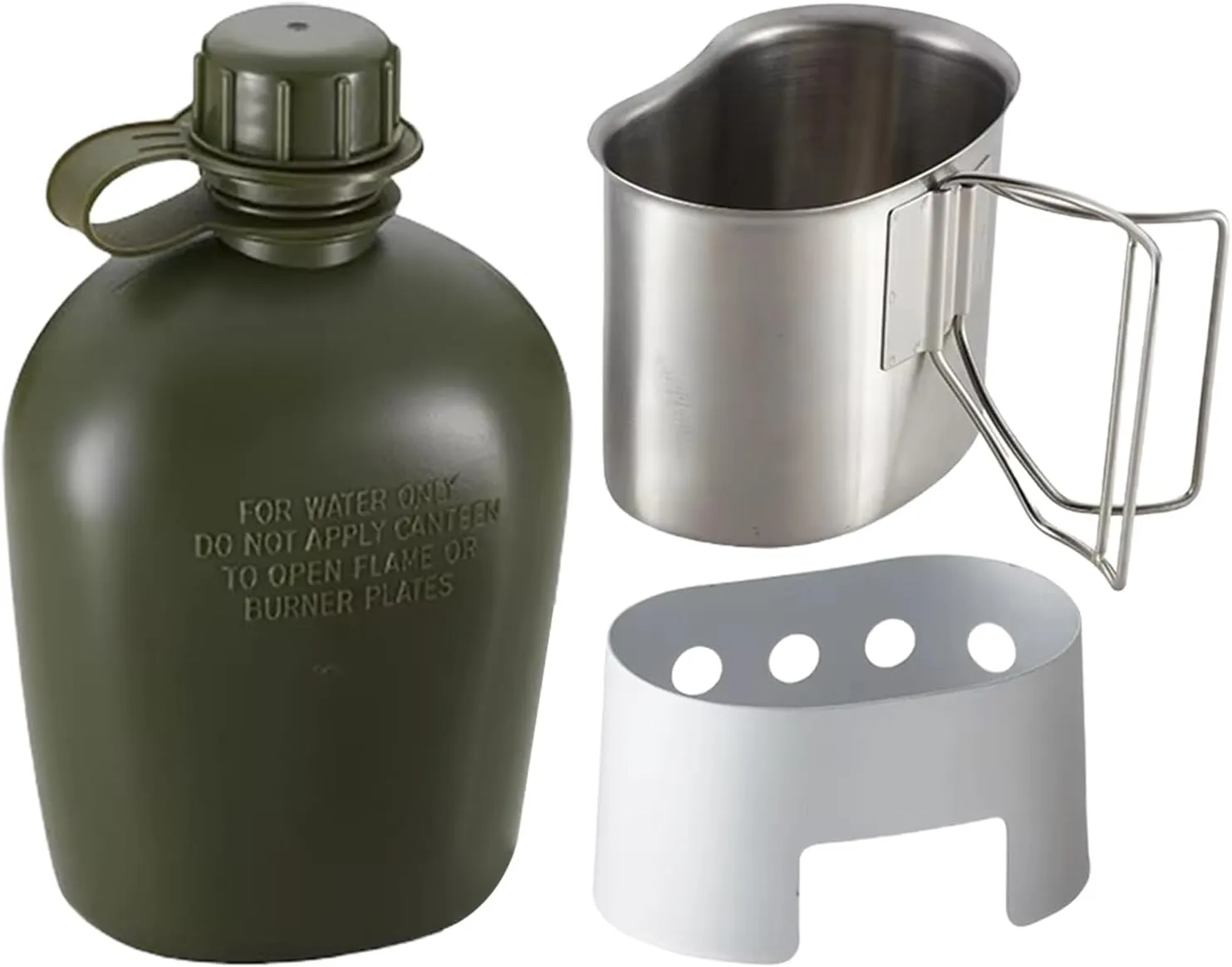 Campfire Kettle - Outdoor Camping Kettle | Camping Water Kettle, Lightweight Stainless Steel Folding Drink Cup Stove For Backpacking Home Kitchen Tea Coffee Hiking Picnic Marine Rv