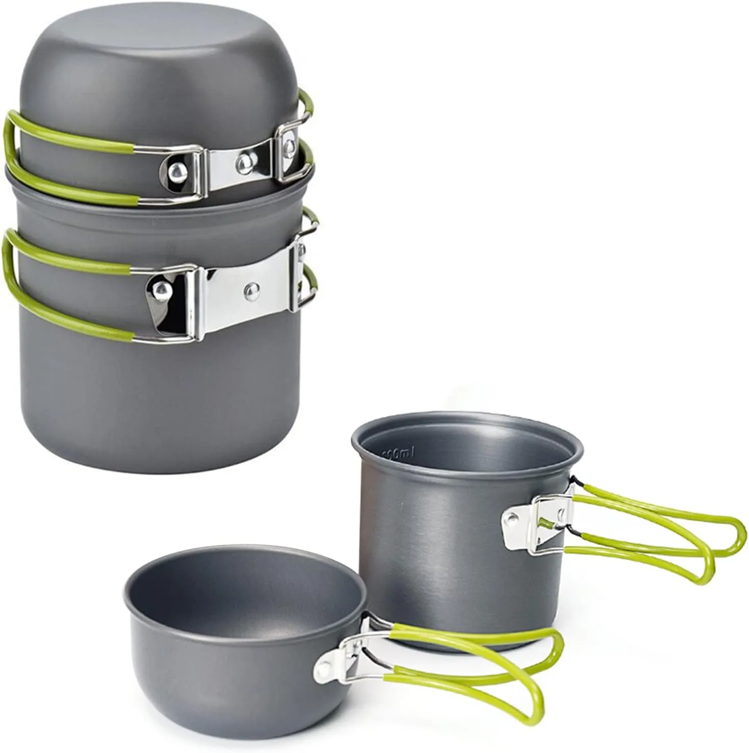 Camping Cookware Set Aluminum Camping Cookware Campfire Cooking Kit Survival Cooking Set Portable Cooking Equipment for Outdoor Camping