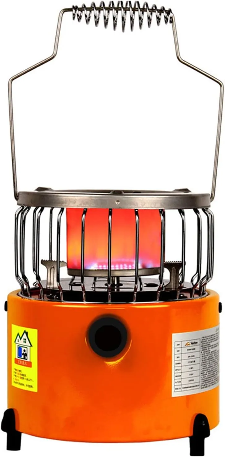 Camping Propane Heater - Outdoor Portable Gas Heater & Stove Included Tent Heaters for Ice Fishing Backpacking Hiking Hunting with Handle