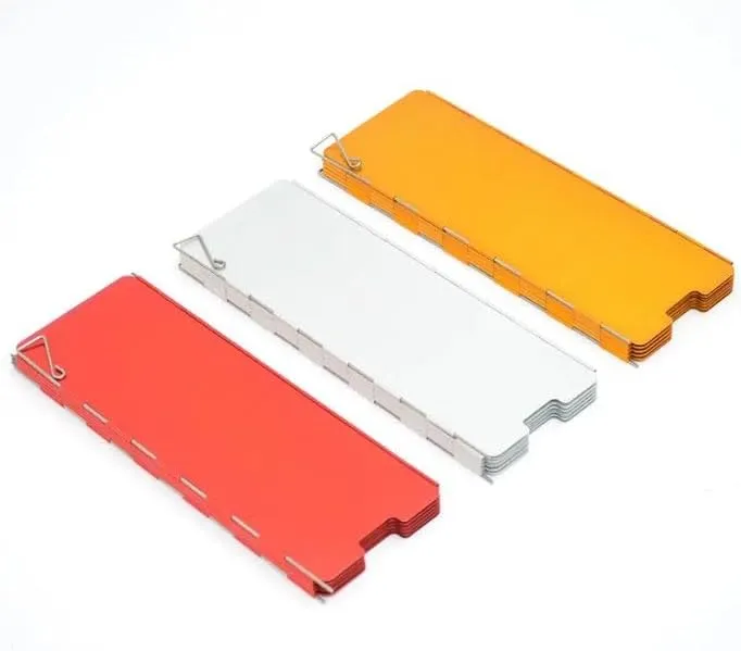 Camping Stove Windscreen, 12-Plate Aluminum Wind Guard Shield, Foldable Portable Design