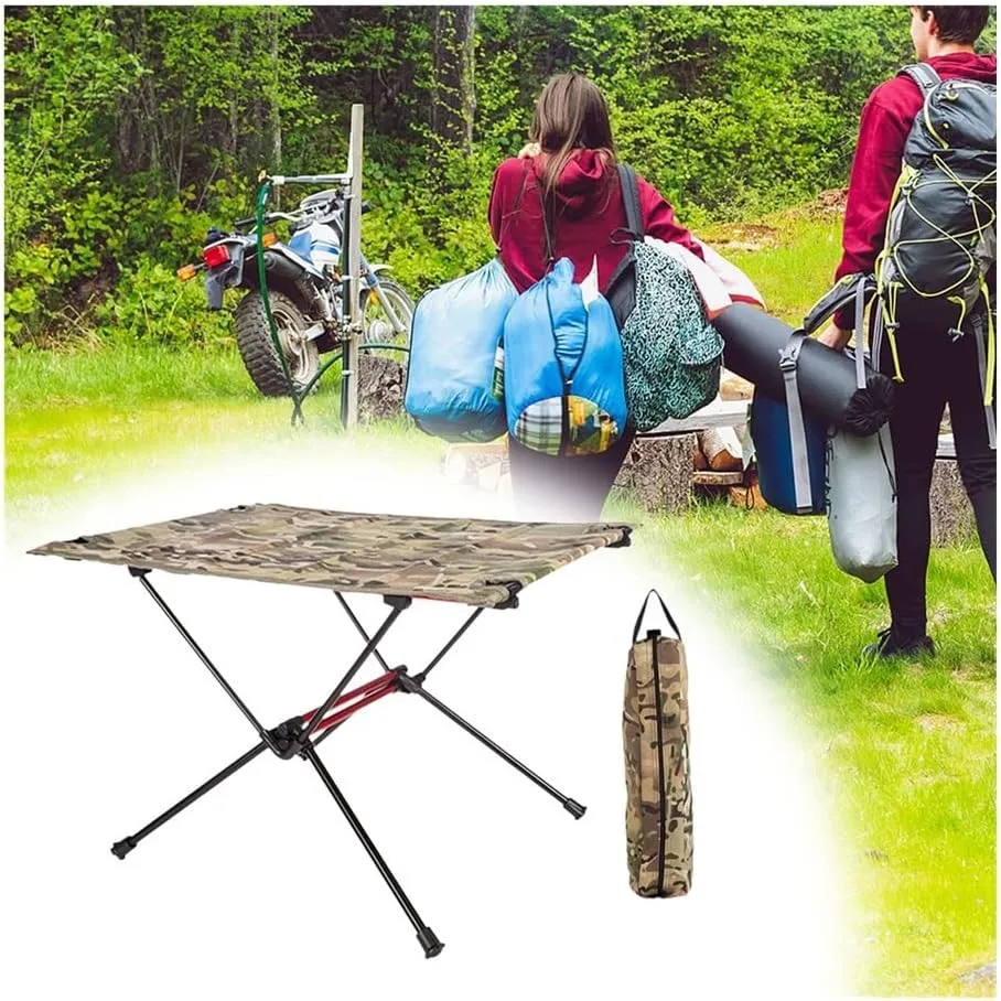 camping table Camping Table Folding Table Aluminum Patio Furniture Waterpoof Fishing Beach Grill Cooking Station Desk Outdoor Picnic Cooking Foldable and lightweight camping table