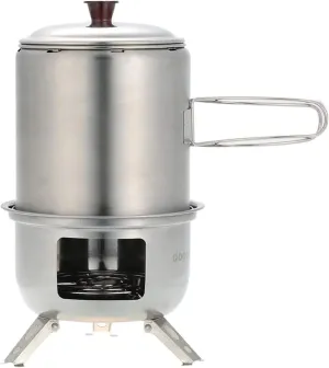 Camping Wood Stove Portable Folding Camping Wood Stove Lightweight Titanium Wood Burning Backpacking Stove for Camping Hiking BBQ