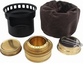 Camping Alcohol Furnace Compact Stable Aluminum Alloy Spirit Burner Portable for Cooking Utensils Outdoor Activities Picnic