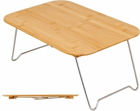 Camping Folding Bambo O Table, Folding Camping Table, Portable Picnic Table, Compact, Easy to Set Up, 45x30x19.7cm, Ideal for Outdoor Gatherings or Barbecues
