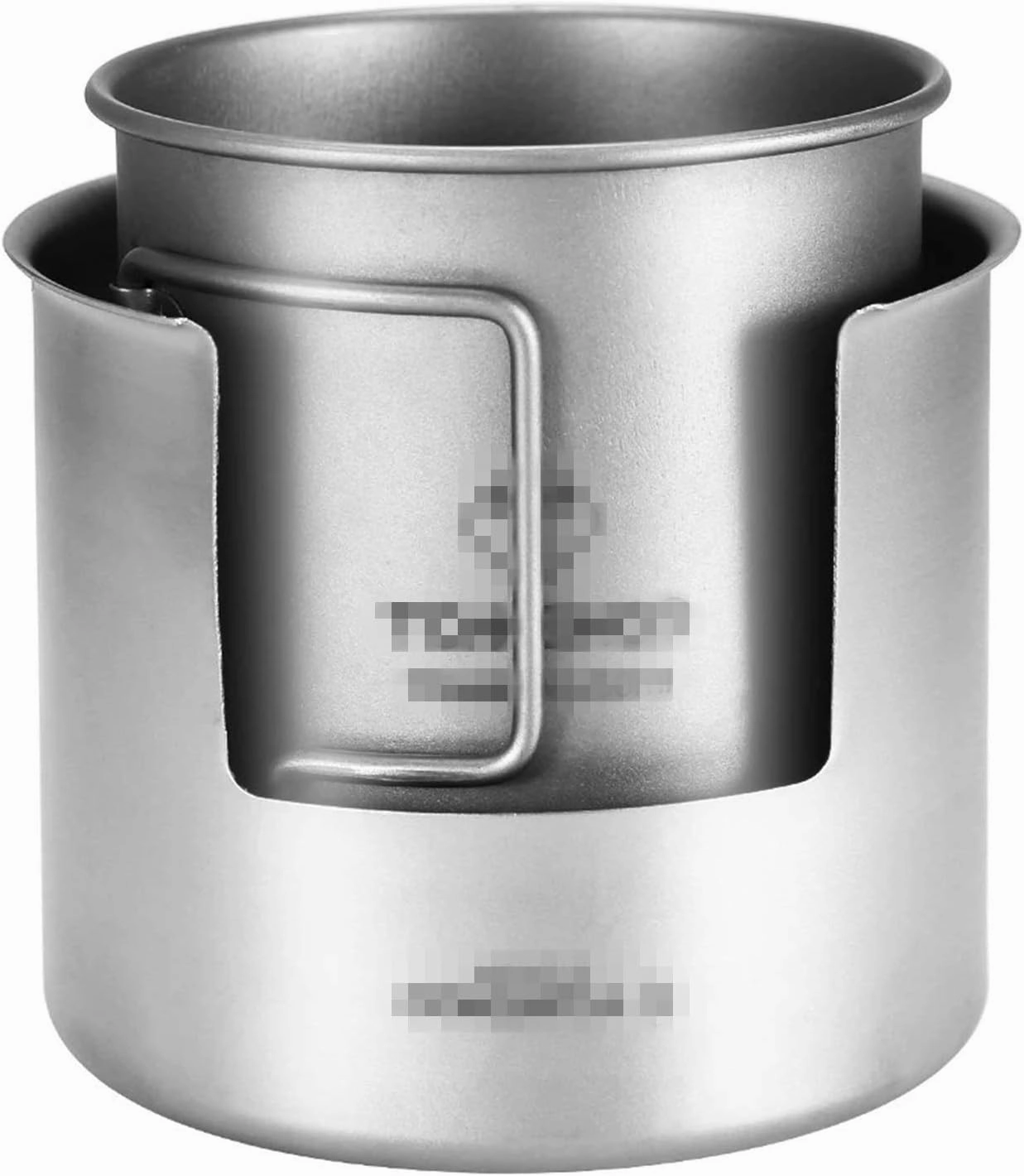 Camping Stove Wood Camping Stove Ultra-Lightweight Titanium Backpacking Stove (Color : Silver, Size : 80 * 91mm) (Silver 80 * 91mm)