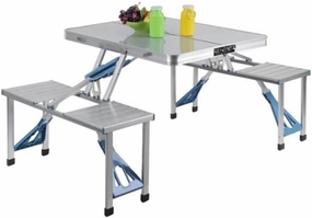 Camping Table Portable Folding Picnic Table Lightweight Camping Tables Camp Table Set for Beach BBQ Outdoor Picnic Party Backyard Cooking