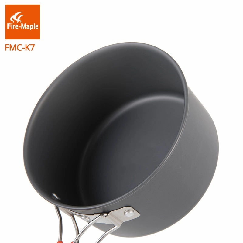 Camping Tool Set Outdoor Camping Foldable Cooking Cookware Aluminum Alloy for 2-3 Persons FMC-K7