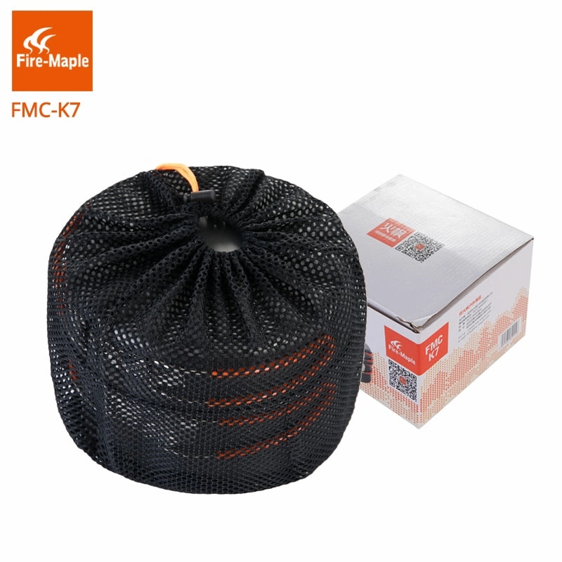 Camping Tool Set Outdoor Camping Foldable Cooking Cookware Aluminum Alloy for 2-3 Persons FMC-K7