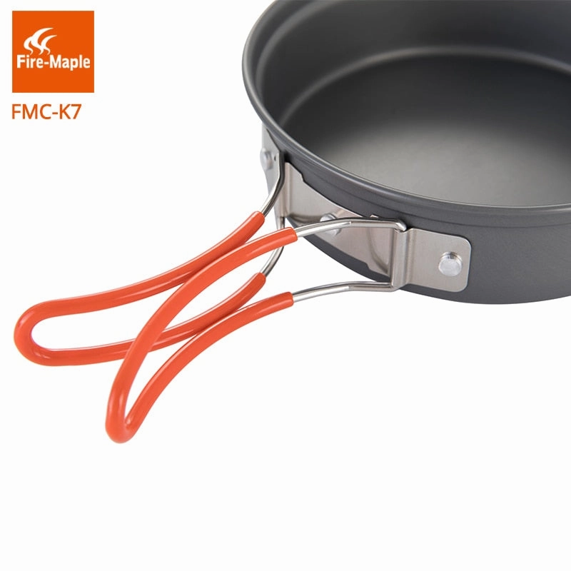 Camping Tool Set Outdoor Camping Foldable Cooking Cookware Aluminum Alloy for 2-3 Persons FMC-K7