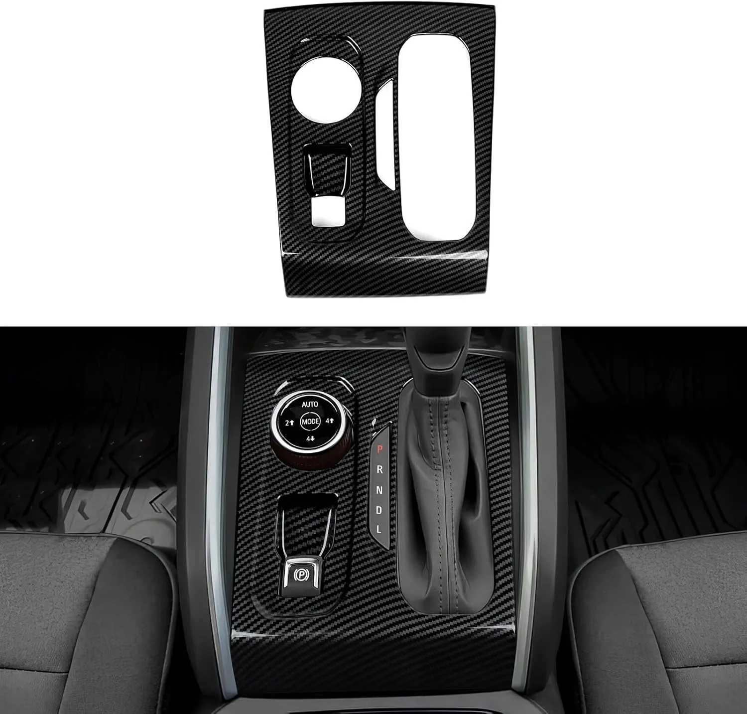 Car Gear Shift Control Panel Sticker ABS Carbon Fiber Decal Interior Trim Cover for Chevrolet Colorado/GMC Canyon 2023 2024 2025 Accessories