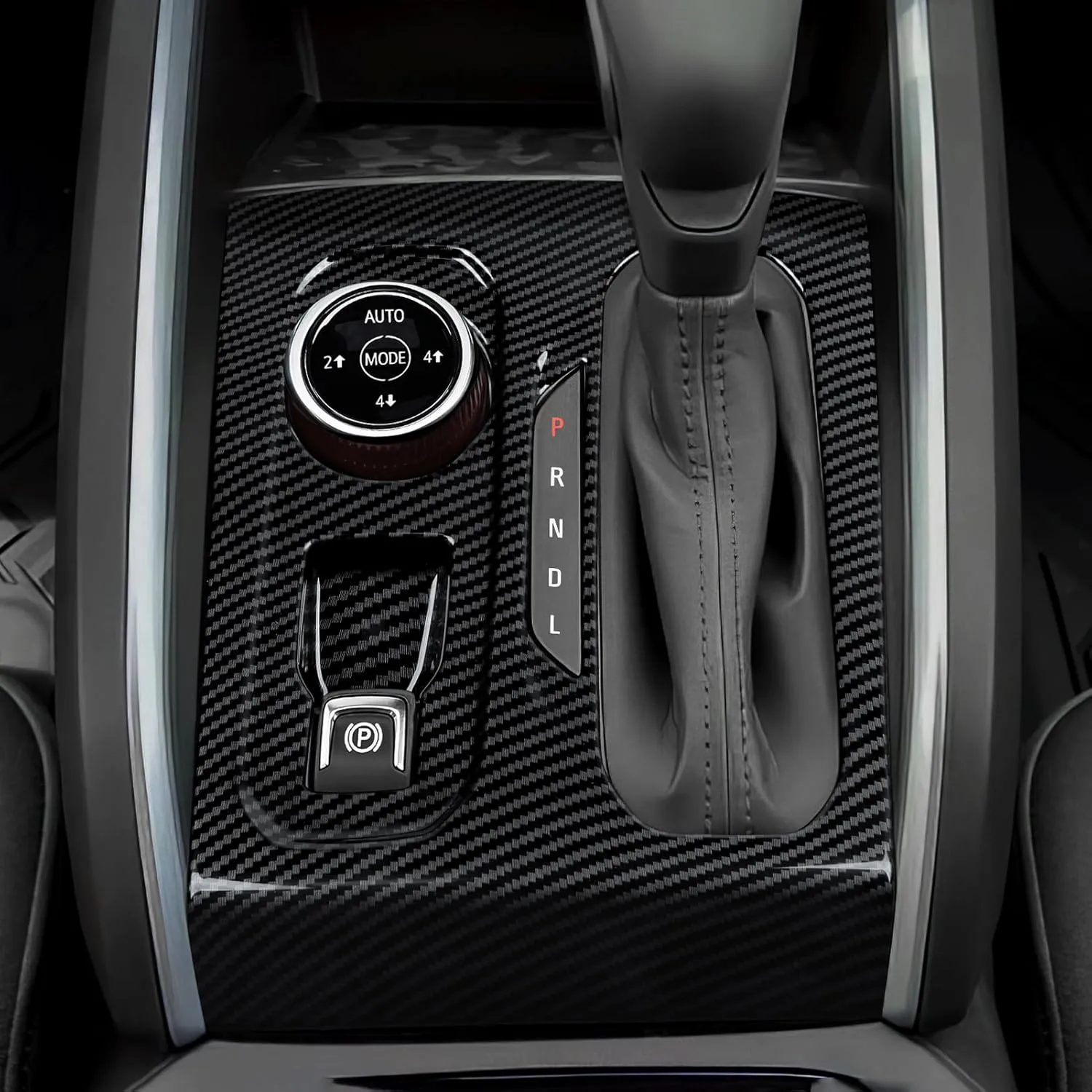 Car Gear Shift Control Panel Sticker ABS Carbon Fiber Decal Interior Trim Cover for Chevrolet Colorado/GMC Canyon 2023 2024 2025 Accessories