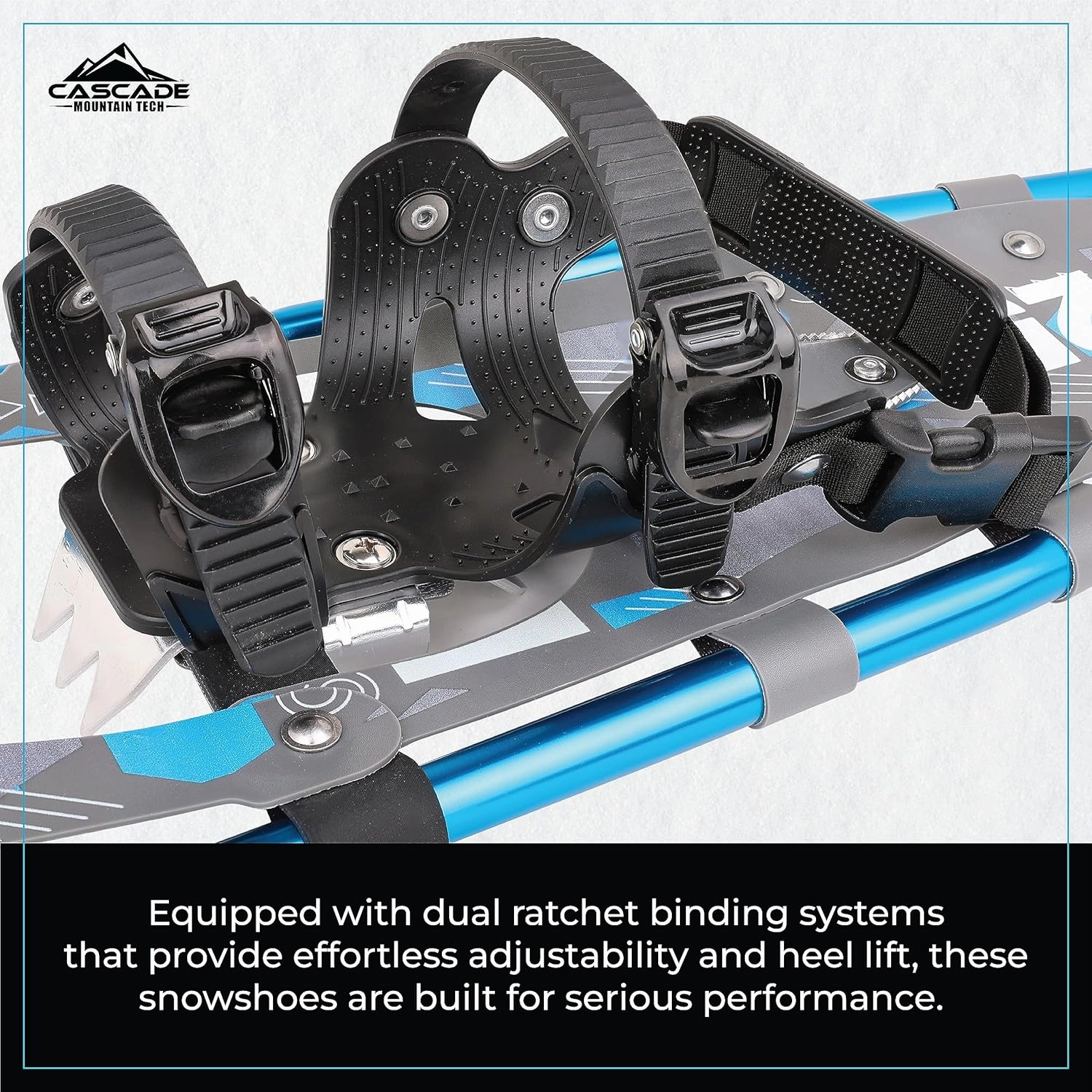 Cascade Mountain Tech Lightweight Aluminum Frame Snowshoe Set
