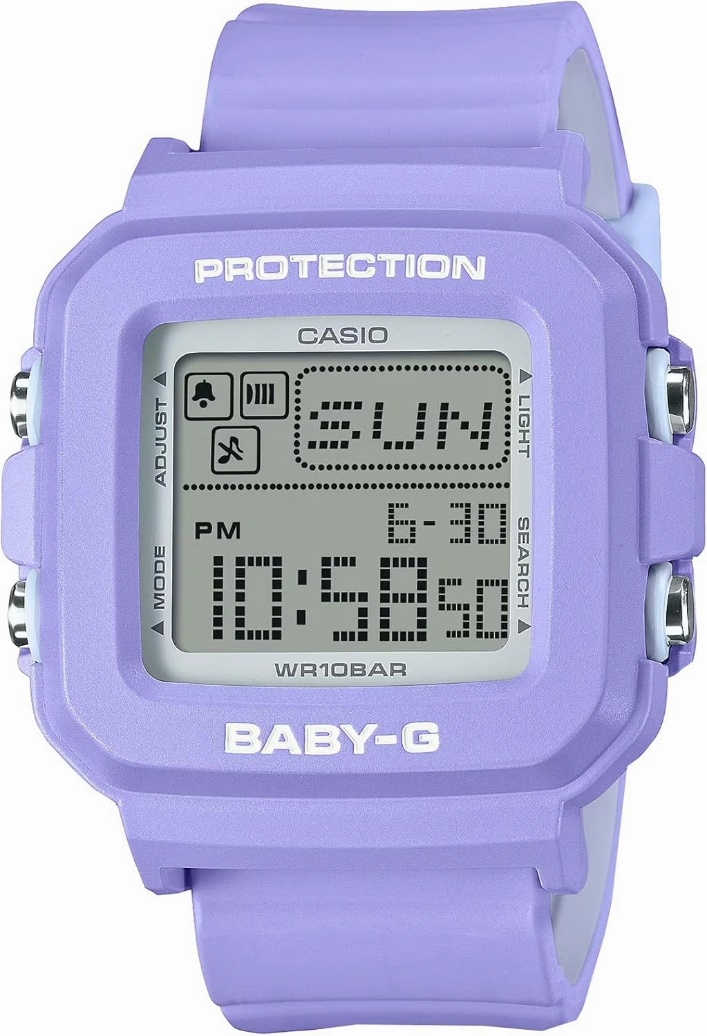 Casio Baby-G BGD10K-6 | Mix-and-Match Digital Watch & Holder Set | Y2K Style | 100M Water Resistant | Pixel Animation Display