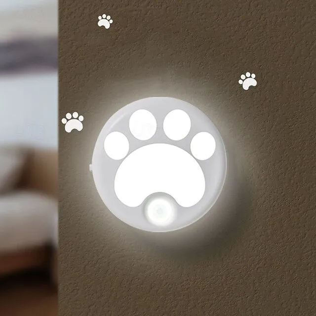 Cat LED Night Light USB Rechargeable with Motion Sensor, Dimmable Desk Lamp for Bedroom, Bedside, Kitchen, Closet and Stairs 1pc