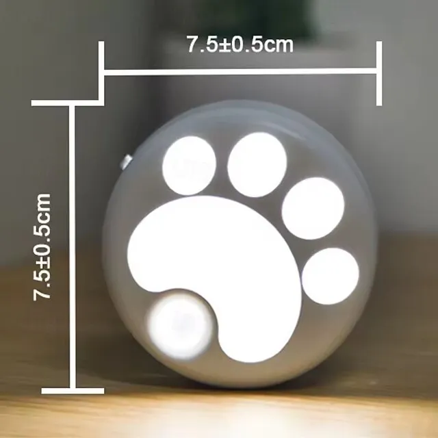 Cat LED Night Light USB Rechargeable with Motion Sensor, Dimmable Desk Lamp for Bedroom, Bedside, Kitchen, Closet and Stairs 1pc