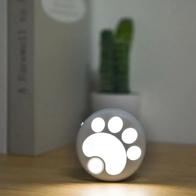 Cat LED Night Light USB Rechargeable with Motion Sensor, Dimmable Desk Lamp for Bedroom, Bedside, Kitchen, Closet and Stairs 1pc