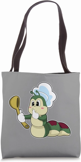 Caterpillar Chef Cooking spoon Tote Bag