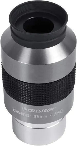 Celestron 93328 Omni 2" Eyepiece with 56 mm Ultra-Long Focal Length and Superior Light Transmission - Suitable for Viewing Deep Sky Star Clusters, Nebulae and Galaxies, Silver/Black