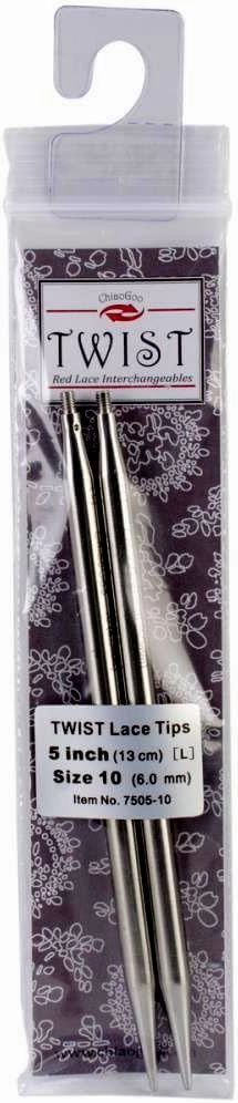 ChiaoGoo Needle Tips 5 inch (13cm) for Twist Red Lace Interchangeable Set Size US 13 (9mm) 7505-13